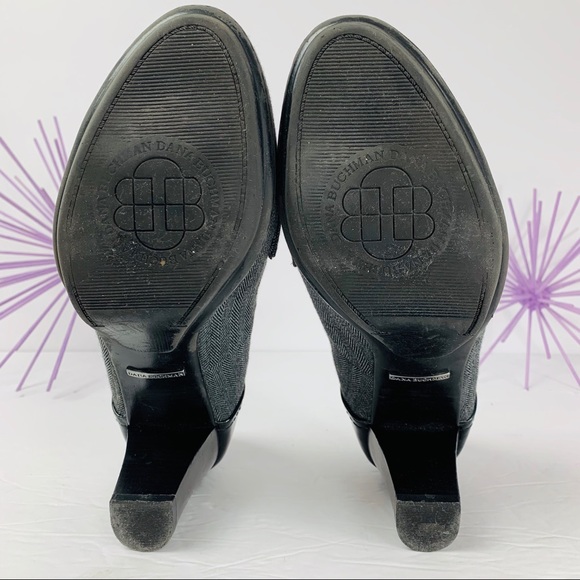 Dana Buchman / Black Gray Chunky  Heel - Picture 7 of 8